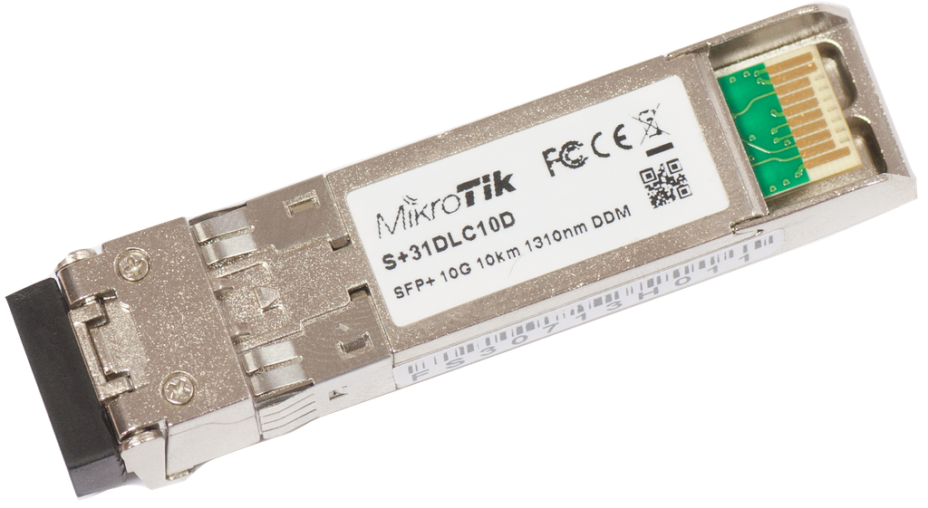 MikroTik - Transceiver / modulo SFP+ 10G monomodo 10KM - S-31DLC10D