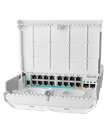 MikroTik - Switch netPower 15FR (GPEN), 15 puertos ethernet con PoE reverso, 2 puertos SFP. Para uso en exterio