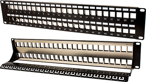 Vertical Cable - Patch panel vacios para jacks tipo keystone