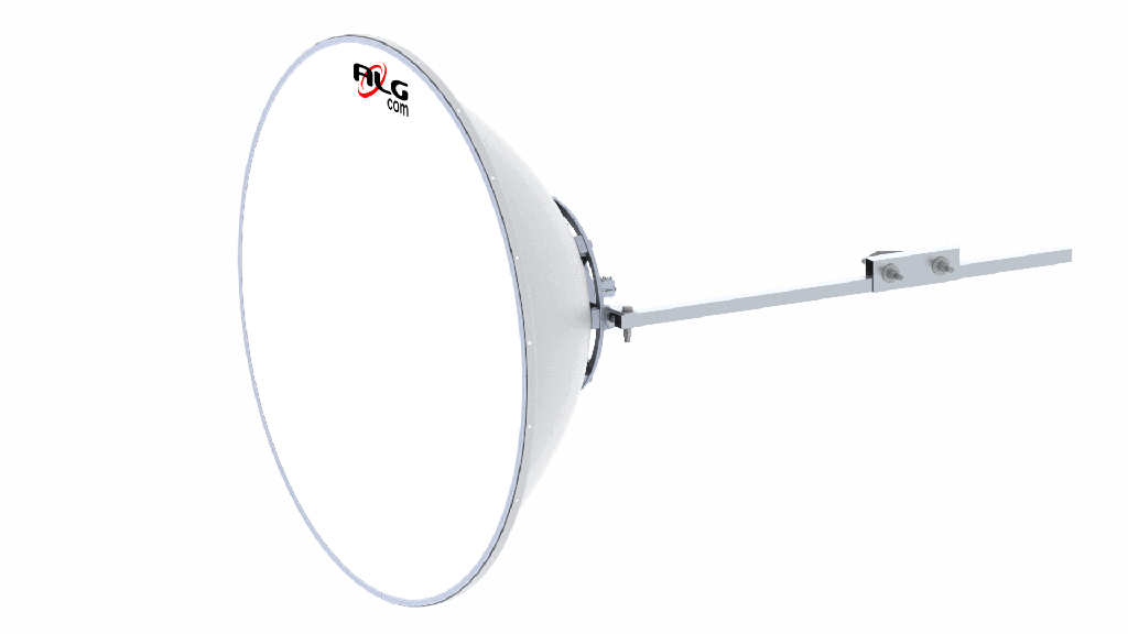 ALGcom - Antena parabólica blindada frecuencia 4.9 -6.425 GHZ, 36.0 DBI / 1.20 M