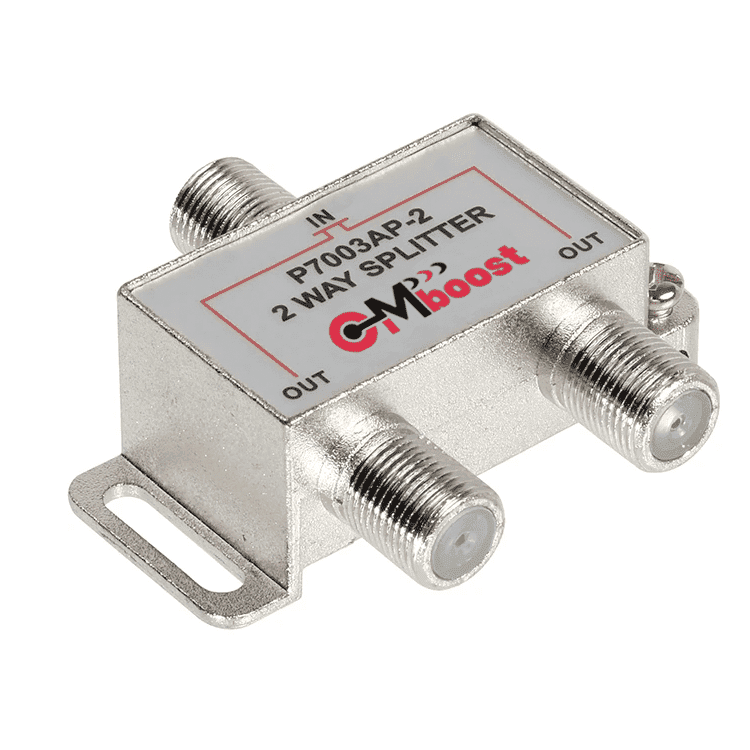 CMBoost - Spliter de 2 vias con conectores tipo N hembra. Frecuencia de operación: 700-2600 MHz.