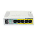 MikroTik - Switch administrable RB260GSP 5x Gigabit PoE out Ethernet, SFP, SwOS.
