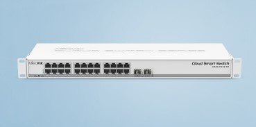 MikroTik - Cloud Smart Switch 326-24G-2S+RM with 24 x Gigabit Ethernet ports, 2x SFP+ cages, 1U rackmount case, PSU