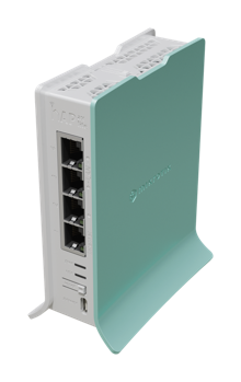 MikroTik - hAP ax LITE  L41G-2axD router wifi 6, 2,4 GHz, RAM 256MB, dóble núcleo, 4 Puerto GB, 4.3 Dbi