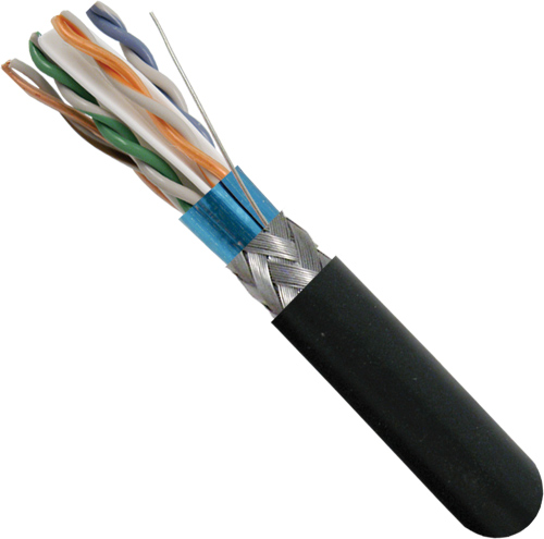 Vertical Cable - CABLE CATEGORIA 5E, SFTP C/HILO DE DRENAJE , 95% TC BRAID CARRETE DE MADERA XMETROS
