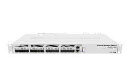 [CRS317-1G-16S+RM] MikroTik - Cloud Router Switch 317-1G-16S+, 1 puerto Gigabit, 16 puertos SFP+, 1U rackeable