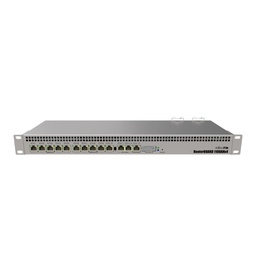 [RB1100AHx4] MikroTik - Powerful 1U rackmount router with 13x Gigabit Ethernet ports, 60GB M.2 drive for Dude database