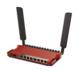 [L009UiGS-2HaxD-IN] MikroTik - RouterBoard L009 WiFi 802.11ax 2.4Ghz, 1 puerto SFP+ 2.5GB y 8Gb, 1 POE-out y USB. RouterOS L5