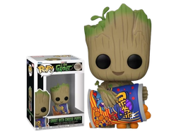 [889698718219] FUNKO - GROOT 1196 W/CHEESE PUFFS (flocked) - MARVEL I AM GROOT